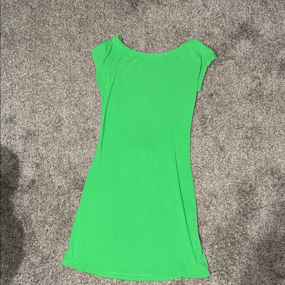 Free people Vibrant open back  Green Dress